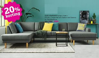 Aanbiedingen Lounge meubelen - Huismerk - Leen Bakker - Geldig van 13/02/2017 tot 26/02/2017 bij Leen Bakker