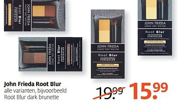 Aanbiedingen John frieda root blur dark brunette - John Frieda - Geldig van 13/02/2017 tot 26/02/2017 bij Etos