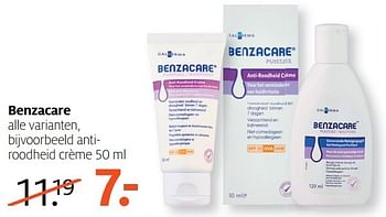 Aanbiedingen Benzacare antiroodheid crème - Benzacare - Geldig van 13/02/2017 tot 26/02/2017 bij Etos