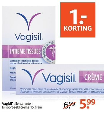 Aanbiedingen Vagisil crème - Huismerk - Etos - Geldig van 13/02/2017 tot 26/02/2017 bij Etos
