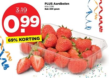 Aanbiedingen Plus aardbeien - Huismerk - Plus - Geldig van 19/02/2017 tot 25/02/2017 bij Plus