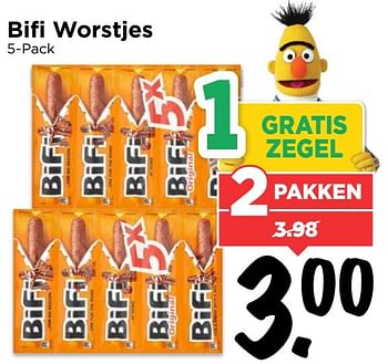 Aanbiedingen Bifi worstjes - Bifi - Geldig van 19/02/2017 tot 25/02/2017 bij Vomar