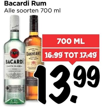 Aanbiedingen Bacardi rum - Bacardi - Geldig van 19/02/2017 tot 25/02/2017 bij Vomar