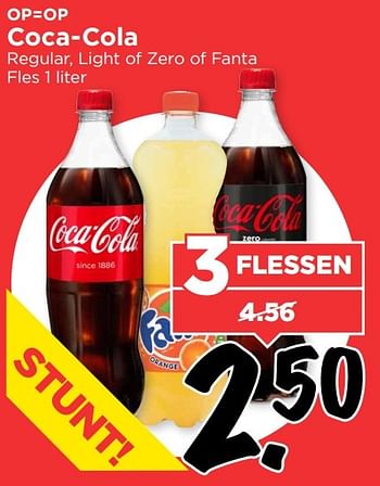 Aanbiedingen Coca-cola regular, light of zero of fanta - Huismerk Vomar - Geldig van 19/02/2017 tot 25/02/2017 bij Vomar