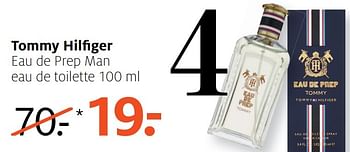 Aanbiedingen Tommy hil ger eau de prep man eau de toilette 100 ml - Tommy Hilfiger - Geldig van 20/02/2017 tot 26/02/2017 bij Etos