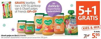 Aanbiedingen Olvarit potjes en olvarit friends - Olvarit - Geldig van 20/02/2017 tot 26/02/2017 bij Etos