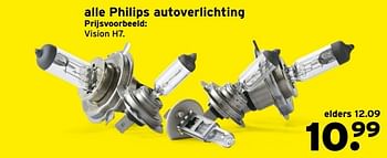 Aanbiedingen Philips autoverlichting vision h7. - Philips - Geldig van 20/02/2017 tot 26/02/2017 bij Gamma