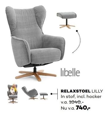 Aanbiedingen Relaxstoel lilly - Libelle - Geldig van 20/02/2017 tot 04/03/2017 bij Prominent