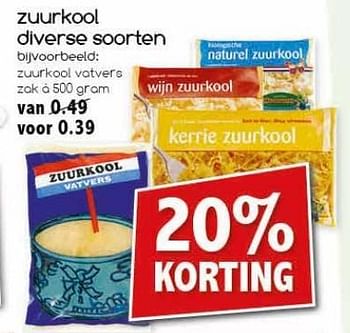 Aanbiedingen Zuurkool diverse soorten - Huismerk - Agrimarkt - Geldig van 19/02/2017 tot 25/02/2017 bij Agrimarkt