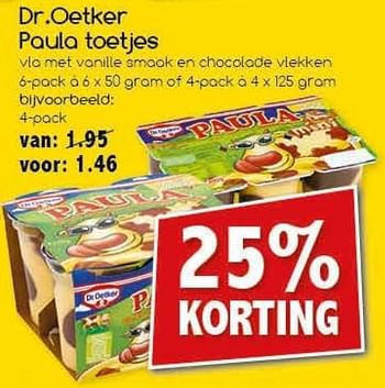 Aanbiedingen Dr.oetker paula toetjes - Dr. Oetker - Geldig van 19/02/2017 tot 25/02/2017 bij Agrimarkt