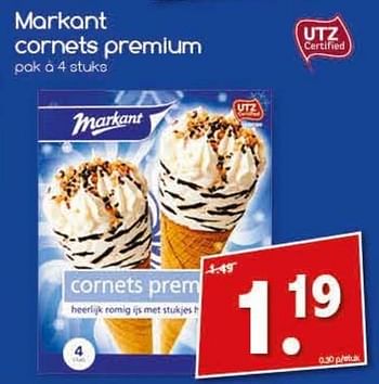 Aanbiedingen Markant cornets premium - Markant - Geldig van 19/02/2017 tot 25/02/2017 bij Agrimarkt