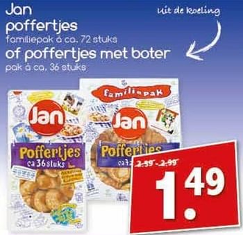 Aanbiedingen Jan poffertjes of poffertjes met boter - Jan - Geldig van 19/02/2017 tot 25/02/2017 bij Agrimarkt