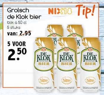 Aanbiedingen Grolsch de klok bier - Grolsch - Geldig van 19/02/2017 tot 25/02/2017 bij Agrimarkt