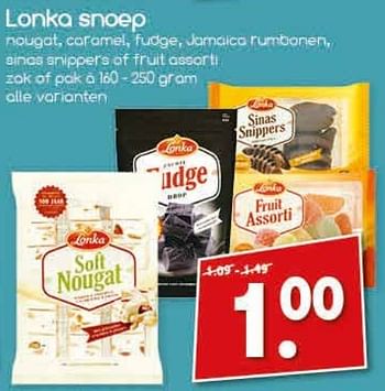 Aanbiedingen Lonka snoep - Lonka - Geldig van 19/02/2017 tot 25/02/2017 bij Agrimarkt