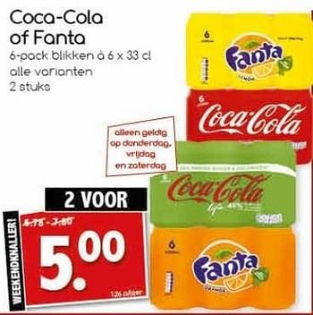 Aanbiedingen Coca-cola of fanta - Huismerk - Agrimarkt - Geldig van 19/02/2017 tot 25/02/2017 bij Agrimarkt
