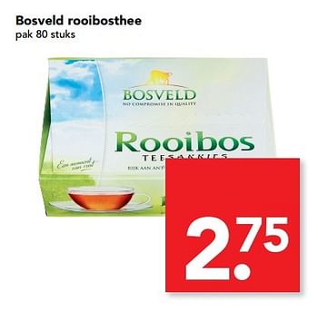 Aanbiedingen Bosveld rooibosthee - Bosveld - Geldig van 19/02/2017 tot 25/02/2017 bij Deen Supermarkten