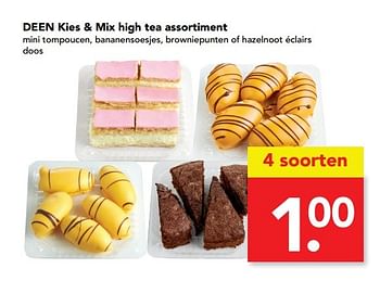 Aanbiedingen Deen kies + mix high tea assortiment - Huismerk deen supermarkt - Geldig van 19/02/2017 tot 25/02/2017 bij Deen Supermarkten