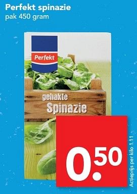 Aanbiedingen Perfekt spinazie - Perfekt - Geldig van 19/02/2017 tot 25/02/2017 bij Deen Supermarkten
