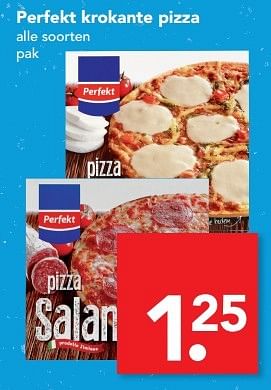 Aanbiedingen Perfekt krokante pizza - Perfekt - Geldig van 19/02/2017 tot 25/02/2017 bij Deen Supermarkten