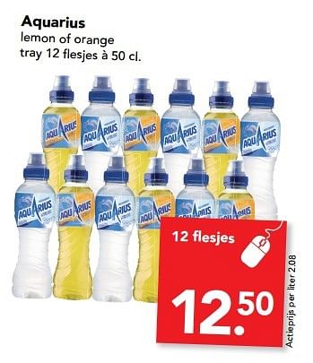 Aanbiedingen Aquarius lemon of orange - Aquarius - Geldig van 19/02/2017 tot 25/02/2017 bij Deen Supermarkten