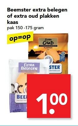 Aanbiedingen Beemster extra belegen of extra oud plakken kaas - Beemster - Geldig van 19/02/2017 tot 25/02/2017 bij Deen Supermarkten