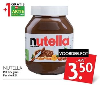 Aanbiedingen Nutella - Nutella - Geldig van 19/02/2017 tot 25/02/2017 bij Deka Markt
