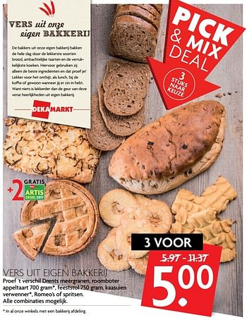 Aanbiedingen Vers uit eigen bakkerij - Huismerk - Deka Markt - Geldig van 19/02/2017 tot 25/02/2017 bij Deka Markt