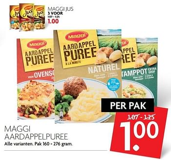 Aanbiedingen Maggi aardappelpuree - MAGGI - Geldig van 19/02/2017 tot 25/02/2017 bij Deka Markt