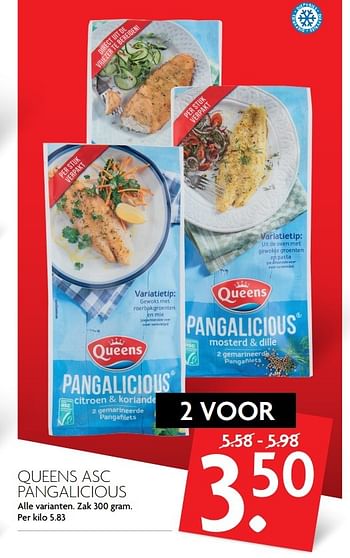 Aanbiedingen Queens asc pangalicious - Queens - Geldig van 19/02/2017 tot 25/02/2017 bij Deka Markt