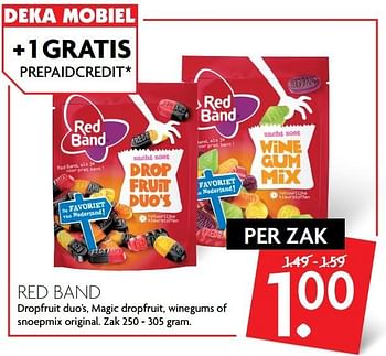 Aanbiedingen Red band - Red band - Geldig van 19/02/2017 tot 25/02/2017 bij Deka Markt