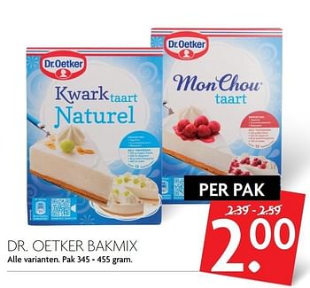 Aanbiedingen Dr. oetker bakmix - Dr. Oetker - Geldig van 19/02/2017 tot 25/02/2017 bij Deka Markt