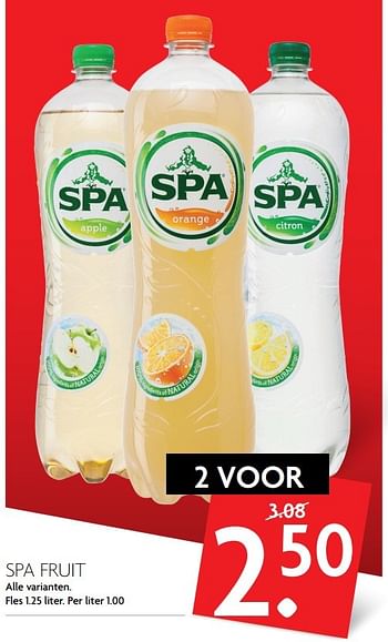 Aanbiedingen Spa fruit - Spa - Geldig van 19/02/2017 tot 25/02/2017 bij Deka Markt