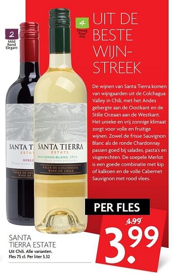 Aanbiedingen Santa tierra estate - Rode wijnen - Geldig van 19/02/2017 tot 25/02/2017 bij Deka Markt