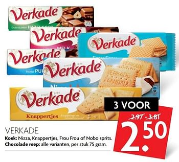 Aanbiedingen Verkade - Verkade - Geldig van 19/02/2017 tot 25/02/2017 bij Deka Markt