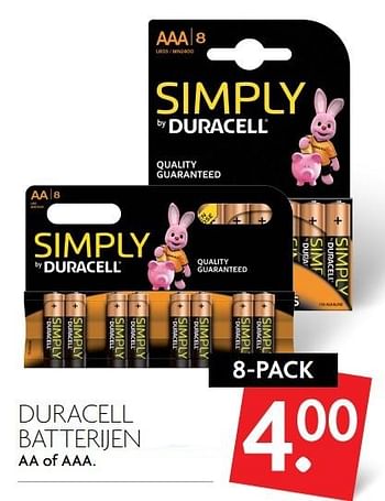 Aanbiedingen Duracell batterijen - Duracell - Geldig van 19/02/2017 tot 25/02/2017 bij Deka Markt