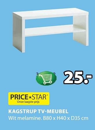 Aanbiedingen Kagstrup tv-meubel - Price Star - Geldig van 14/02/2017 tot 26/02/2017 bij Jysk