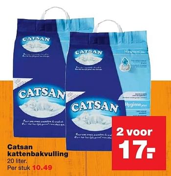 Aanbiedingen Catsan kattenbakvulling - Catsan - Geldig van 20/02/2017 tot 26/02/2017 bij Praxis
