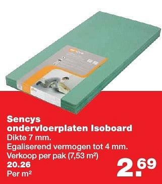 Aanbiedingen Sencys ondervloerplaten isoboard - Sencys - Geldig van 20/02/2017 tot 26/02/2017 bij Praxis