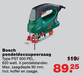 Aanbiedingen Bosch pendeldecoupeerzaag pst 900 pel - Bosch - Geldig van 20/02/2017 tot 26/02/2017 bij Praxis