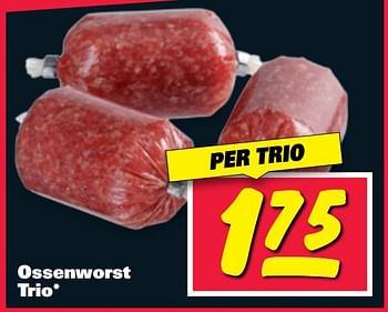 Aanbiedingen Ossenworst trio - Huismerk - Nettorama - Geldig van 20/02/2017 tot 26/02/2017 bij Nettorama