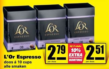 Aanbiedingen L`or espresso - L'Or Espresso - Geldig van 20/02/2017 tot 26/02/2017 bij Nettorama