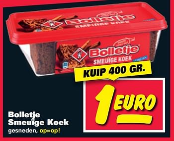 Aanbiedingen Bolletje smeuïge koek - Bolletje - Geldig van 20/02/2017 tot 26/02/2017 bij Nettorama