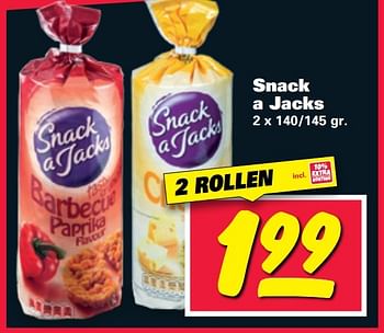 Aanbiedingen Snack a jacks - Snack a Jacks - Geldig van 20/02/2017 tot 26/02/2017 bij Nettorama