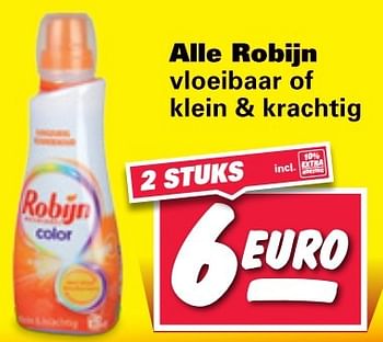 Aanbiedingen Alle robijn vloeibaar of klein + krachtig - Robijn - Geldig van 20/02/2017 tot 26/02/2017 bij Nettorama