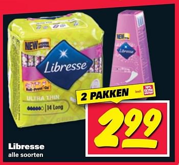 Aanbiedingen Libresse - Libresse - Geldig van 20/02/2017 tot 26/02/2017 bij Nettorama