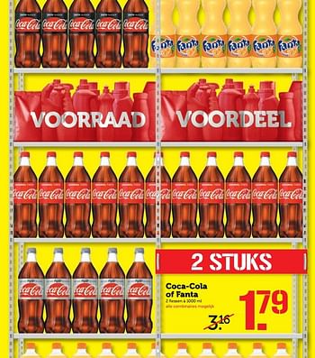 Aanbiedingen Coca-cola of fanta - Huismerk - Coop - Geldig van 20/02/2017 tot 26/02/2017 bij Coop