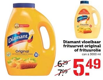 Aanbiedingen Diamant vloeibaar frituurvet original of frituurolie - Diamant - Geldig van 20/02/2017 tot 26/02/2017 bij Coop