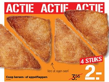 Aanbiedingen Coop kersen- of appelflappen - Huismerk - Coop - Geldig van 20/02/2017 tot 26/02/2017 bij Coop