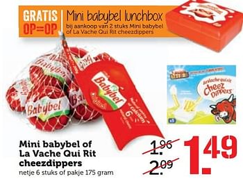 Aanbiedingen Mini babybel of la vache qui rit cheezdippers - Babybel - Geldig van 20/02/2017 tot 26/02/2017 bij Coop