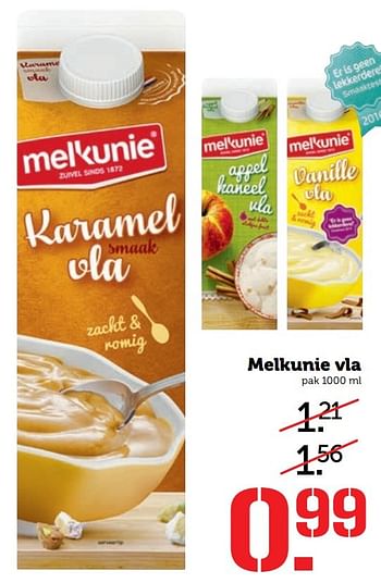 Aanbiedingen Melkunie vla - Melkunie - Geldig van 20/02/2017 tot 26/02/2017 bij Coop